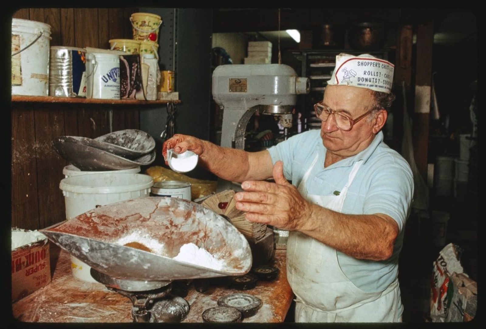 Pesée des farines